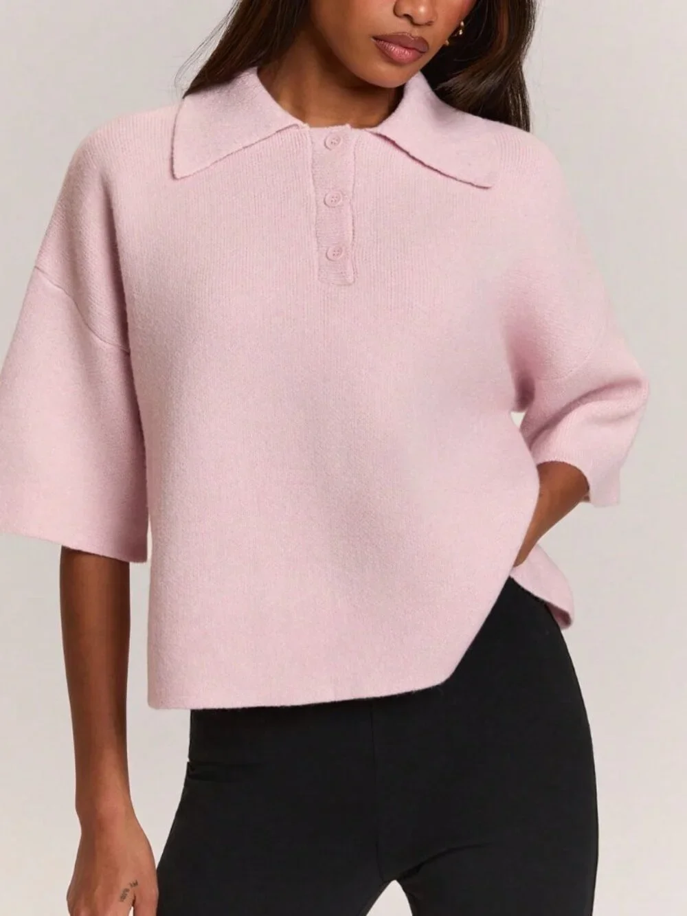 Pink Casual Women's Knit Top